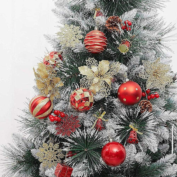 Julgransdekoration Julgranskulor Set 6Cm12Pcs Plast Julpläteringskula Jul