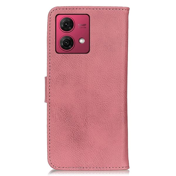 KHAZNEH Motorola Moto G84 Plånboksfodral - Rosa Rosa pink