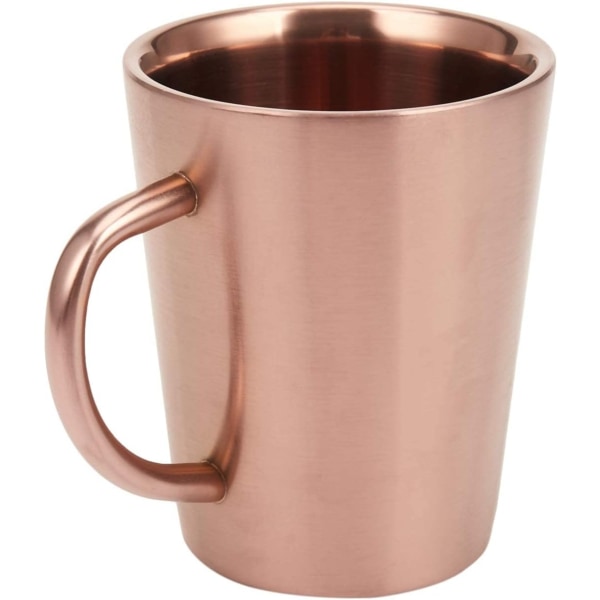 Kaffekopp, Dubbelväggig Kaffe Mugg Återanvändbar Termosmugg, 304 Rostfritt Stål Isolerad Kaffekopp