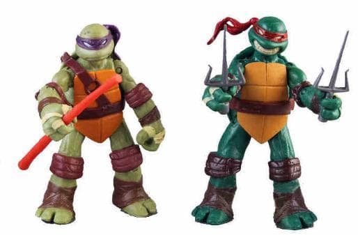 12cm Teenage Mutant Ninja Turtles Figurer - 4 Pack