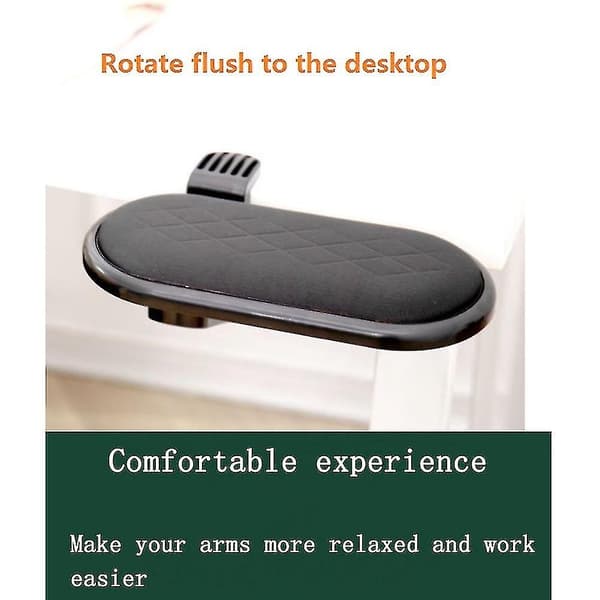 Datorkarmsstöd för skrivbord, roterande handledsstöd, rosa