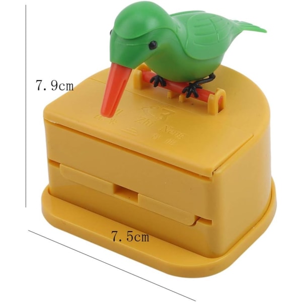 Tandpetarehållare Dispenser Söta Fågel Tandpetare Fodral Kolibri Hackspett Automatisk