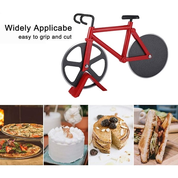 Pizzaskärare, Original Pizzaskärare, Cykelformad Pizzaskärare, Professionell Pizzaskärare, Rostfritt