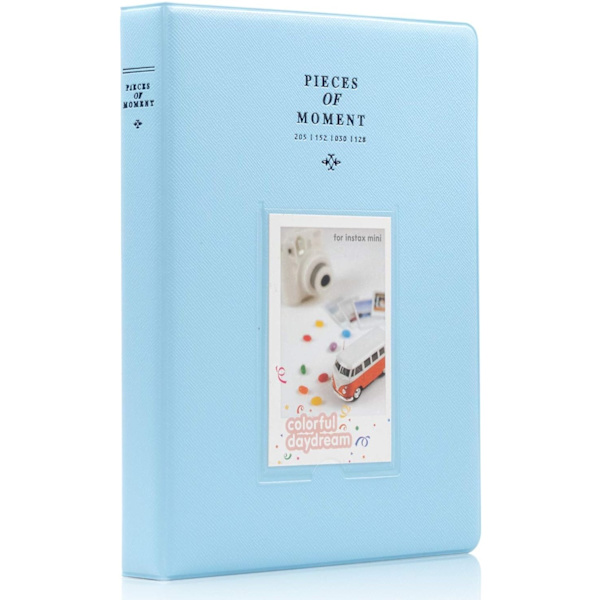 2025 Nytt Mini Fickalbum för Fujifilm Instax Mini 7s 8 8+ 9 25 26 50s 70 90 Instant Kamera (Blå)
