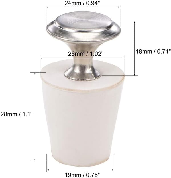 2 st sourcing map Gummistopp Propp Simbassäng Vinterpropp för 19mm-26mm Rörs Hål