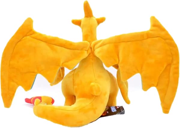 Limited Edition Charizard Plyslegetøj Mega Charizard Plysdukke Plyslegetøj Høj (Blå)