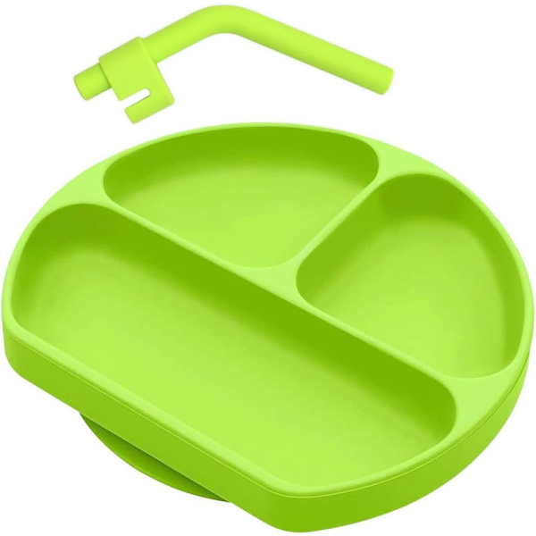 Sugkopp för barn, starka och absorberande halkfria placemats med 3 fack
