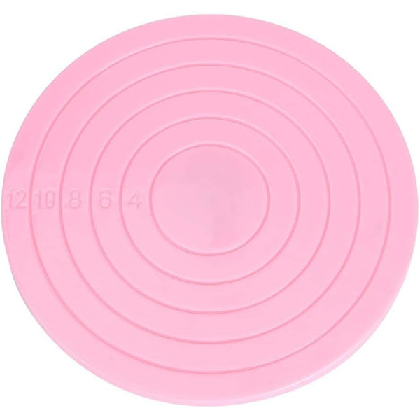 Mini tårtdekorationsställ för dekoration, 360 graders rotation rosa stativ bakverktyg tillbehör kaka