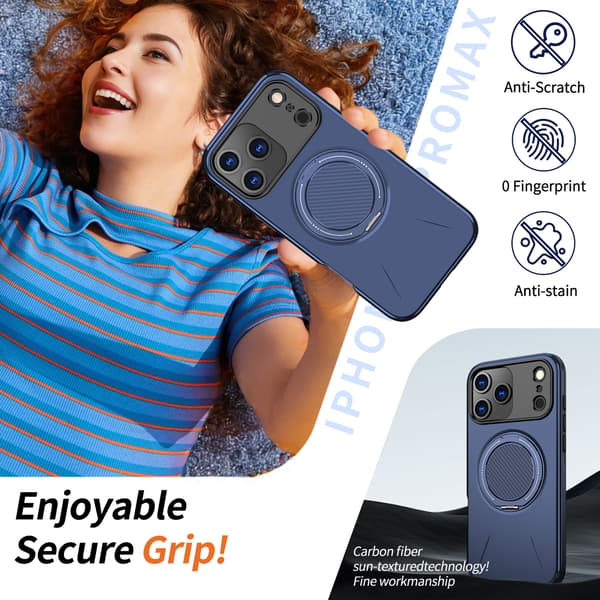 Compatible with iPhone 17 PRO Max, rugged and durable phone case, rotating damping magnetic mount, 2-in-1 anti-drop Apple protective case green