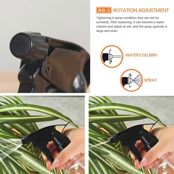 Sprayflaska, plastvattensprayflaska, tom sprayflaska med trigger, justerbar trigger spraye