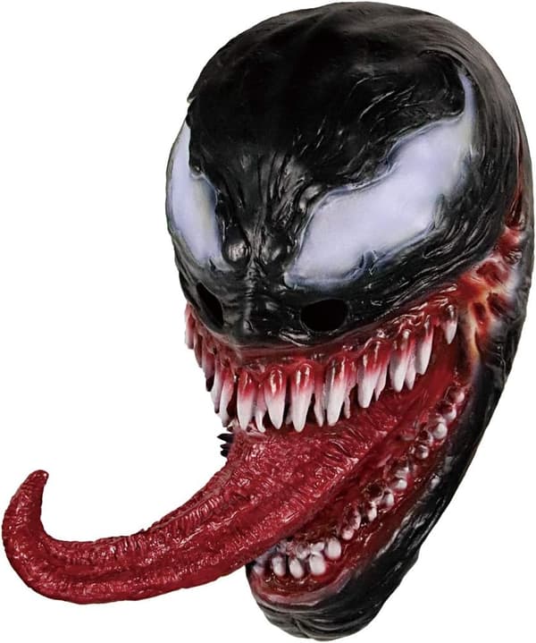 Venom Mask Latexmask Cosplay Lång Tunga Cosplay Julfilm