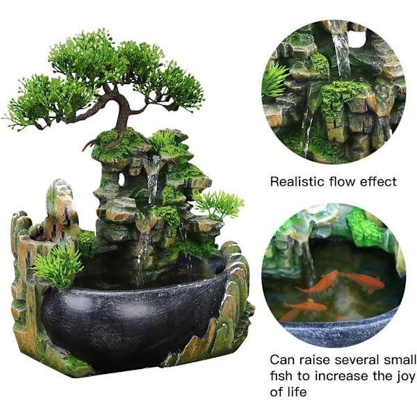 Inomhus- och utomhusfontän bordsfontän dekoration vattenfunktion meditationsfontän