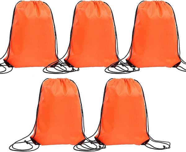 Dragskoväskor Bulk För Barn, Stor Gymnastikväska i Nylon med Dragsko för Tie-dye, 5-pack
