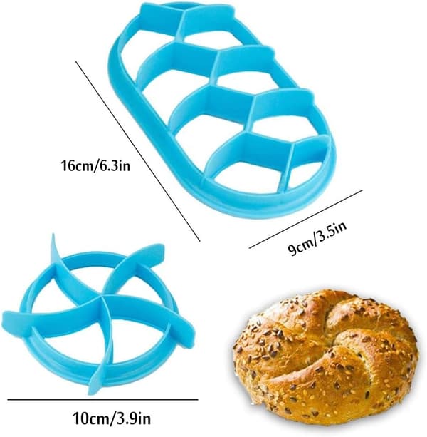 4 st Brödpressform, Dessertpressform, Dekorering av DIY-form, Bakning av kakor