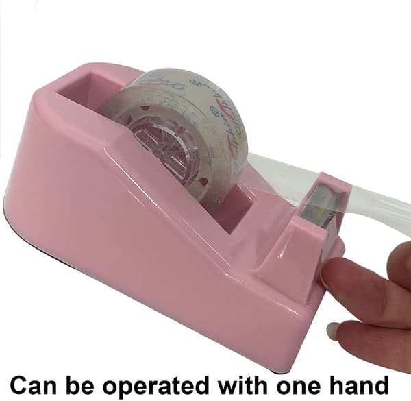 Tejpdispenser för kontor, restaurang, blomsteraffär, bageri, rosa