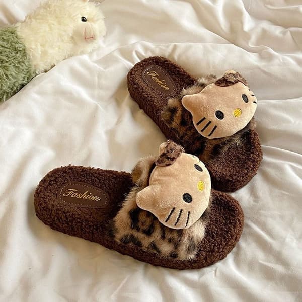 Fuzzy Tøfler Dame Søte Fluffy Hjemmesko Varme Koselige Bursdags Valentinsdagsgave 38 39