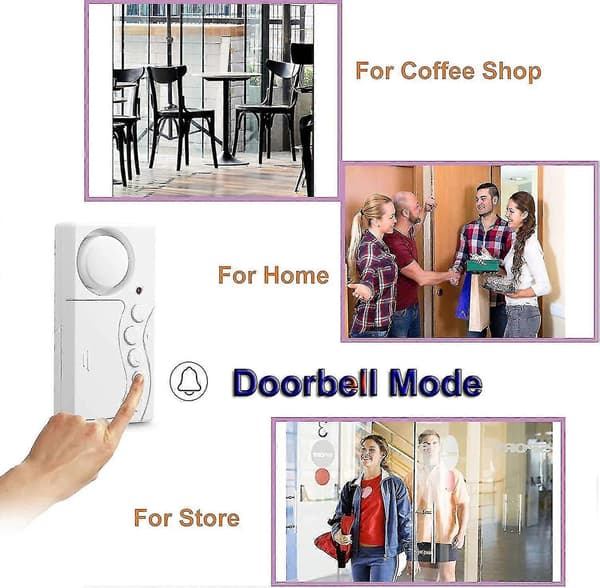 Freezer Door Alarm with Delay 3/15/30/60 Refrigerator/Pool Door Alarm for Security