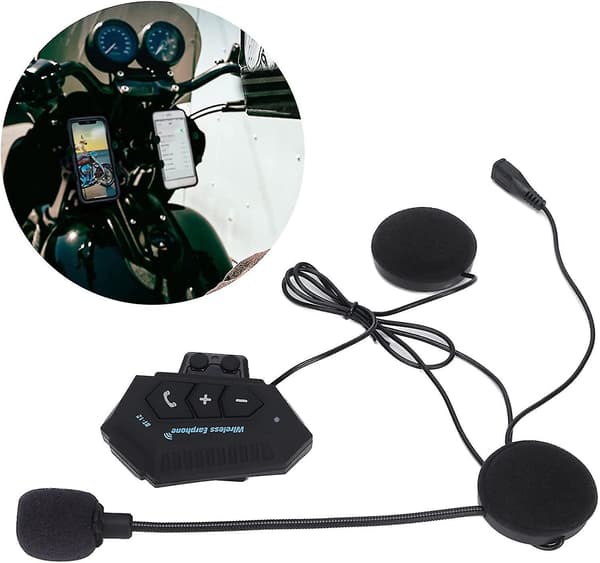 Hjälm Handsfree Bluetooth Intercom Headset Bt 5.0 Med Mikrofon, Automatisk Svarsfunktion T-x