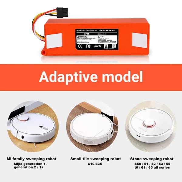 Høy kvalitet! Oppladbart batteri kompatibelt med Xiaomi Robot Roborock robotstøvsuger -1-