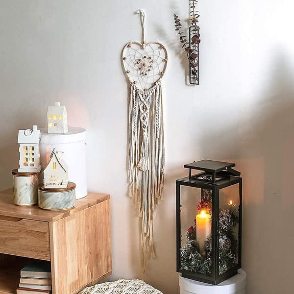 Väggbonad Boho Dekoration, Macrame Dröm Vävda Väggdekoration Matta