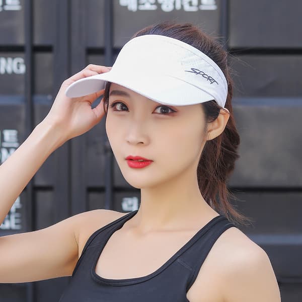 Sun Visor Hat for Golf, Baseball, Hiking & Outdoor Activities White White 55