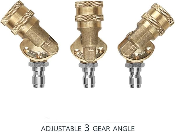 0,6\" trycktvättsvippelfäste med snabbkoppling och adapter för att fästa vippelfästet cl