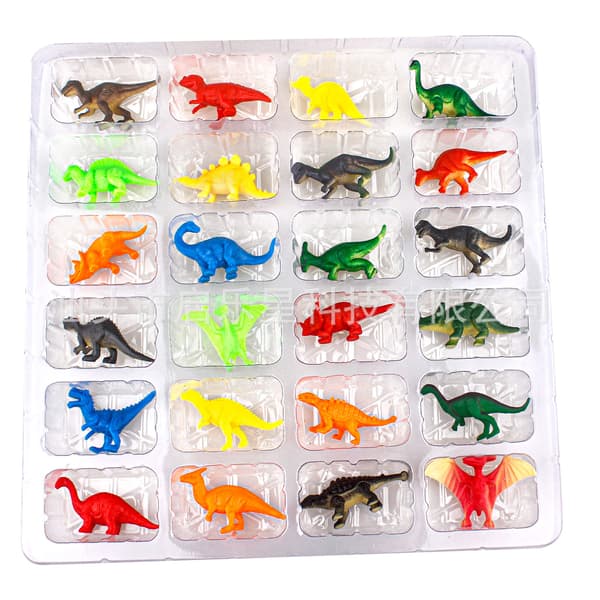 Mub- 24 STK Tegneserie Dinosaur Jule Blindboks Adventsdag 24-dagers nedtelling