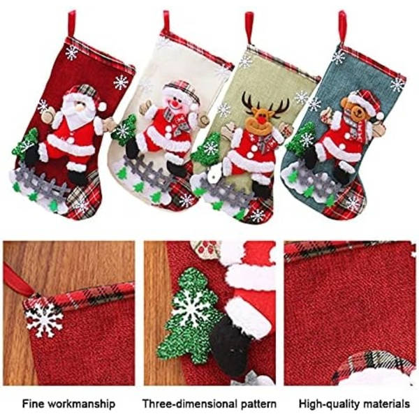 Julstrumpa Julstrumpe Dekoration, Hängande Julstrumpor, Julgran