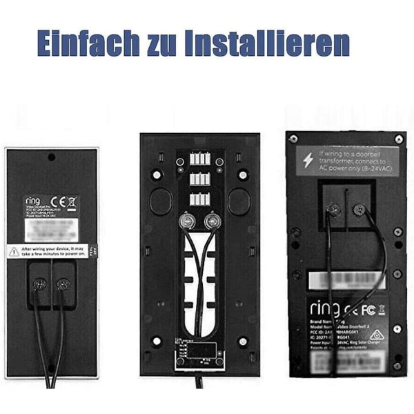 Nätadapter för Nest Hello videodörrklocka, videodörrklocka video intercom