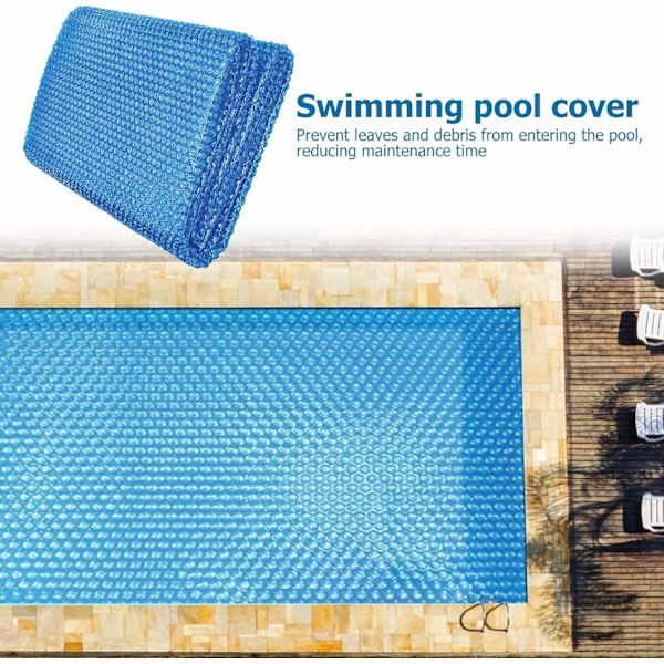 Rektangulär poolmatta, värmeisoleringsfilm för poolöverdrag, polyetenbubbelskyddsöverdrag