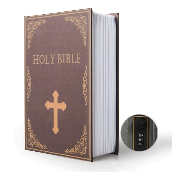 Diversion Book Storage Box Secret Dictionary Safe with Security Combination Lock/Key Hidden