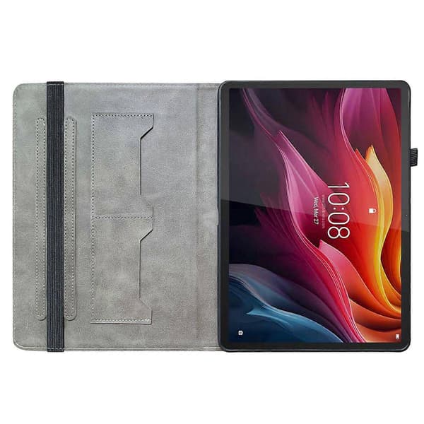 Beskyttende læderetui til Lenovo Idea Tab (TB336ZU TB336FU) Xiaoxin Pad 11 2025, med mønstret tabletstand. Multic Multic