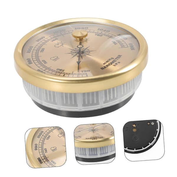 4 st Dial Barometer Hygrometer Inomhus Luftfuktighet Inomhus Väder Barometer Temperaturmätare