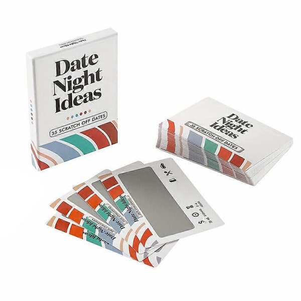 Skrabelodskortspil til par - Idéer til dateaftener Whit White One Size