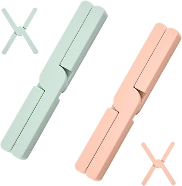 Vikbart värmebeständigt underlägg, halkfria gummiunderlägg för köket, 2-pack