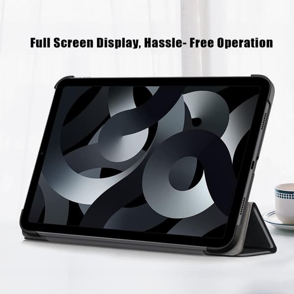 Apple iPad 10.9 2022 Slim fit tri - fold case - Black Svart black