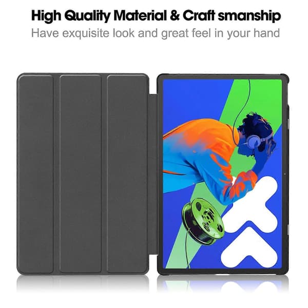 Etui til Lenovo Xiaoxin Pad Pro 12,7 tommer Anti-Drop Læderstativ Tablet Cover