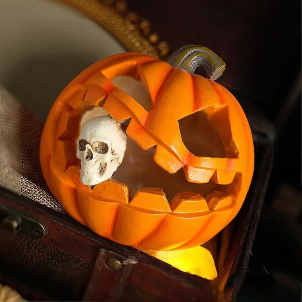 Halloween Gresskar Lykt Dekor Halloween Søt Skummel Gresskarpynt