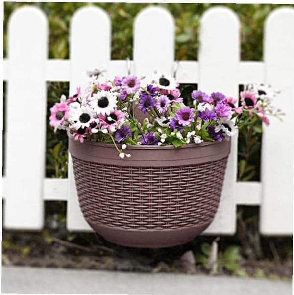 Hängande planter, planterkorgar, väggmonterade växtställningar utomhus trädgårdsdekorationer
