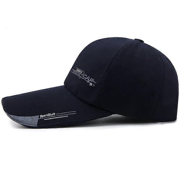 Unisex Extra Long Visor Cap Summer Sport Adjustable Sun Hat Blue Blue