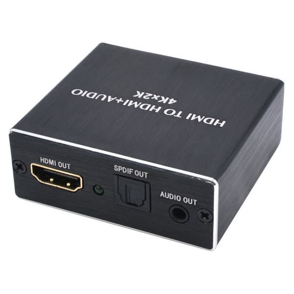 HDMI lydseparator 4K HD 3.5 analog lydutgang SPDIF fiberkonverterer