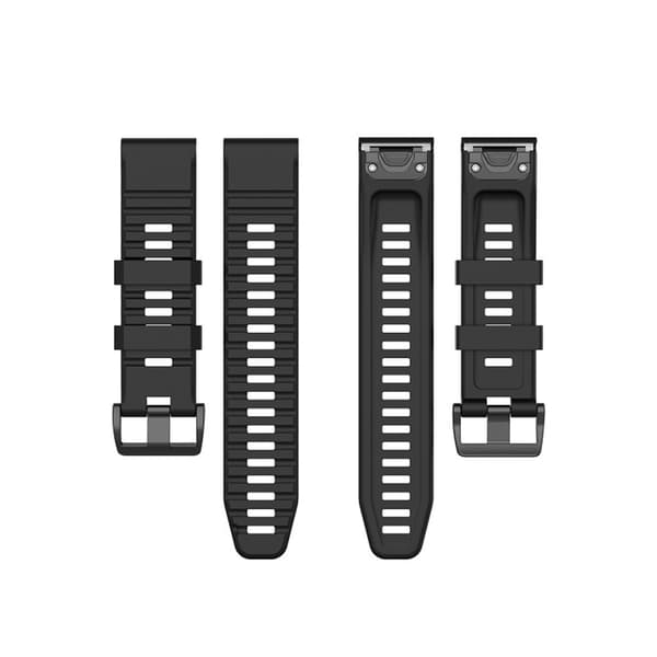 Silikoniranneke Garmin Fenix 6X:lle, musta
