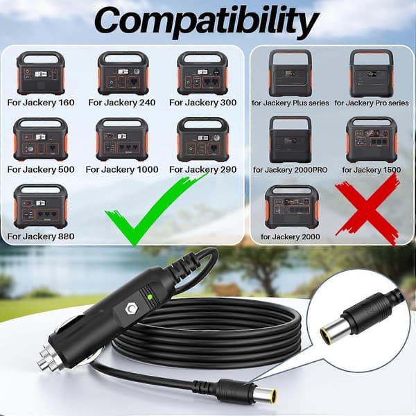 Oplader til Jackery Portable Power Station Explorer 1000 300 500 880 550 290 240 160 E160 E240 E300 E500 E550 E880 E1000 Solpanelgenerator Explore