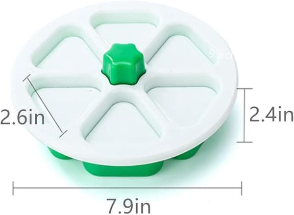 Triangulär sushiform, 6 risbollsformar, non-stick PP-plast, grön, 7,9 tum i diameter