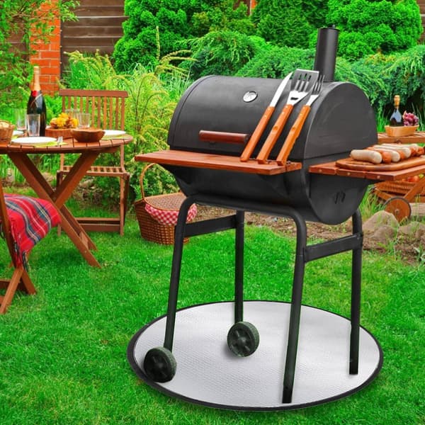 24 tums eldstadsplatta rund eldstadsplatta gas grill eldstadsplatta utomhus grill gräs uteplats