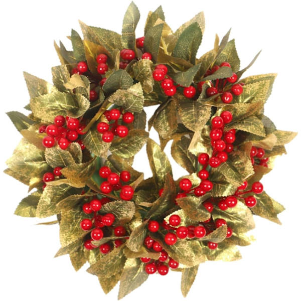 Höstskörd Konstgjord Lönnlöv Krans 14 '' Konstgjorda Bär För Skörd Thanksgiving Fru