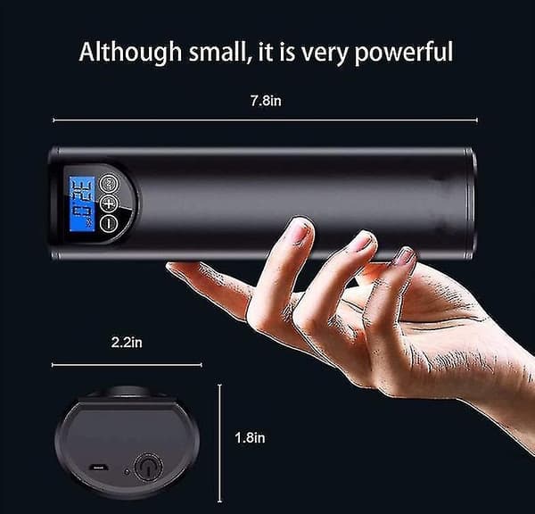 Digital Däckpump Bärbar Automatisk Pump Sladdlös LCD Luftkompressor För Bil Cyklar Däck
