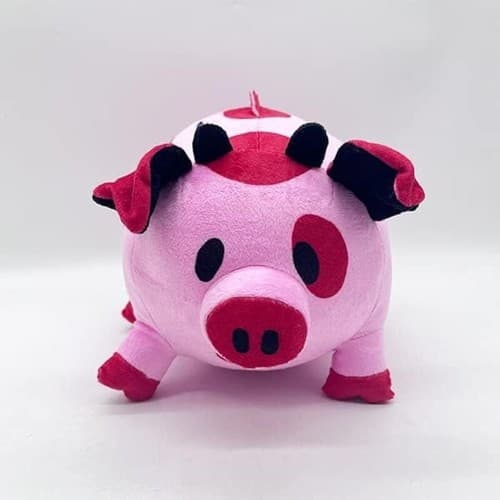 16CM Helluva Boss Fat Nuggets Gris Gosedjur Docka Hazbin Hotel Anime Samling Pink
