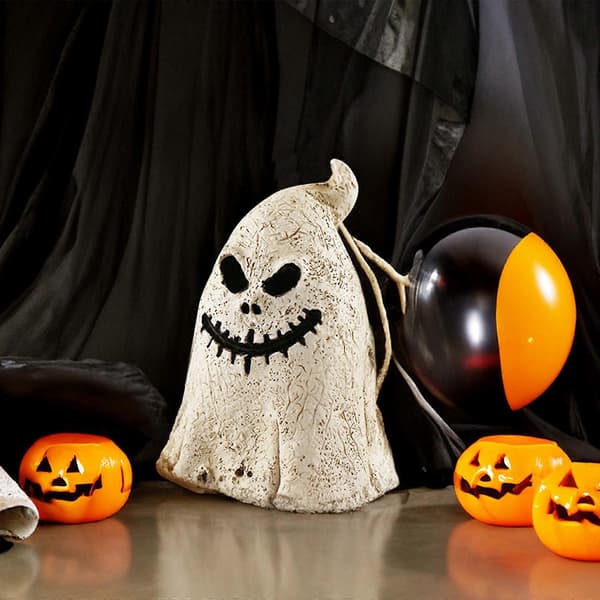 Halloween Spøkelse Gresskar Figurer Rustikk Lysende Resin Spøkelse, 100% Ny