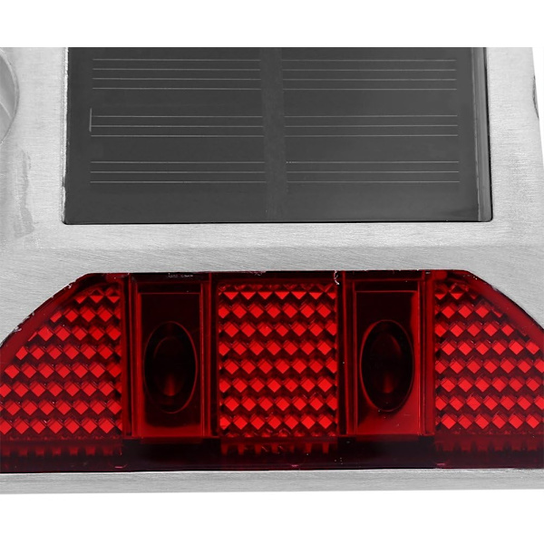 4 LED Aluminiumlegering Solcells Drivna Väg Steglampa Utomhus Fyrkantig Vattentät Uppfart Stigen Ljus